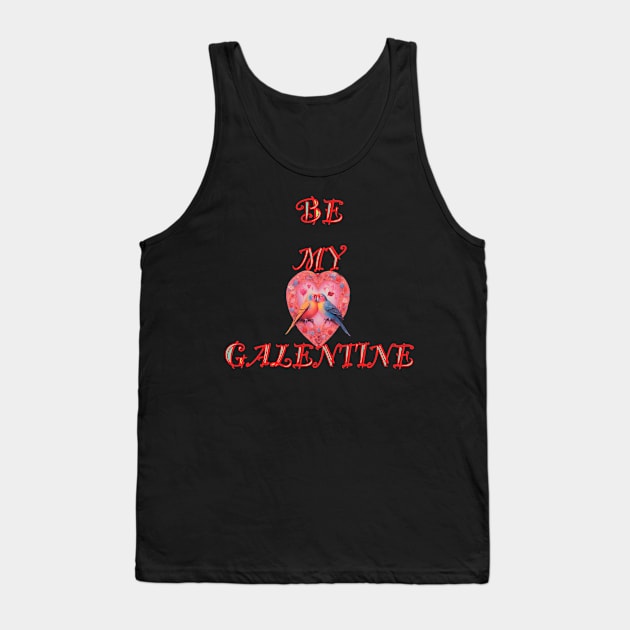 Galentines day lovebirds happily singing Tank Top by sailorsam1805